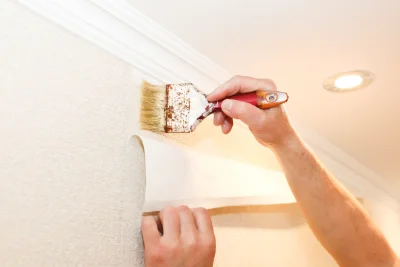Pose de papier peint à Voulton — revêtements muraux et toiles de verre